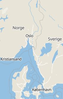 Översiktskarta som visar hela Sverige med en markör som visar ungefär var händelsen inträffat