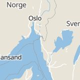 Karta som med röd fyrkant ramar in Trädgårdsgatan, Strömstad, Västra Götalands län