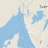 Karta som med röd fyrkant ramar in Smögen, Sotenäs, Västra Götalands län