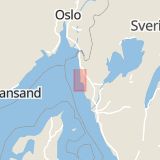 Karta som med röd fyrkant ramar in Ramsvik Camping, Sotenäs, Västra Götalands län
