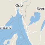 Karta som med röd fyrkant ramar in Länsvägen, Hamburgsund, Tanum, Västra Götalands län