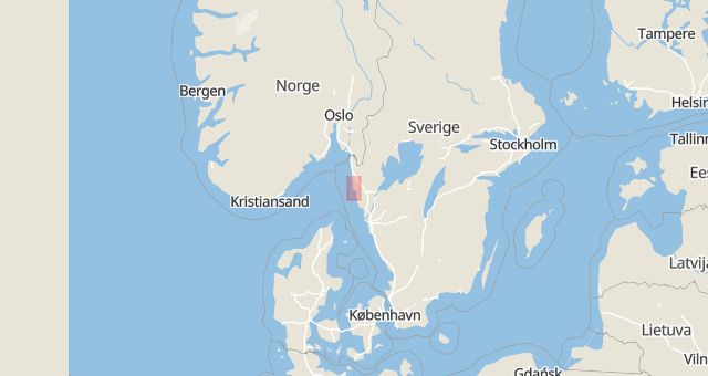 Karta som med röd fyrkant ramar in Sotenäs, Västra Götalands län