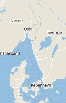 Översiktskarta som visar hela Sverige med en markör som visar ungefär var händelsen inträffat