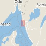 Karta som med röd fyrkant ramar in Bergs, Lysekil, Västra Götalands län
