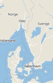 Översiktskarta som visar hela Sverige med en markör som visar ungefär var händelsen inträffat