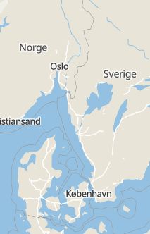 Översiktskarta som visar hela Sverige med en markör som visar ungefär var händelsen inträffat