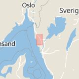 Karta som med röd fyrkant ramar in Lanesund, Uddevalla, Västra Götalands län