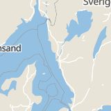 Karta som med röd fyrkant ramar in Tjuvkil, Kungälv, Västra Götalands län