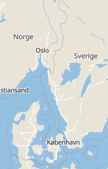 Översiktskarta som visar hela Sverige med en markör som visar ungefär var händelsen inträffat