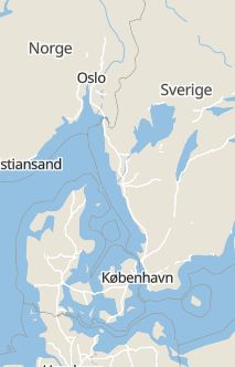 Översiktskarta som visar hela Sverige med en markör som visar ungefär var händelsen inträffat