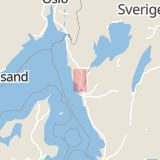 Karta som med röd fyrkant ramar in Kristinedalsvägen, Stenungsund, Västra Götalands län