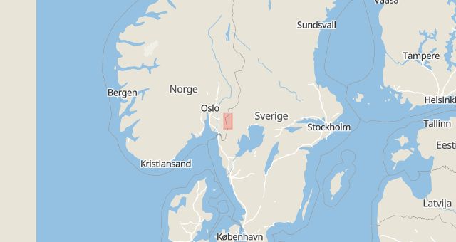 Karta som med röd fyrkant ramar in Töcksfors, Årjäng, Värmlands län