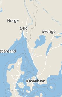 Översiktskarta som visar hela Sverige med en markör som visar ungefär var händelsen inträffat