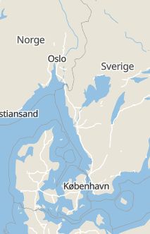 Översiktskarta som visar hela Sverige med en markör som visar ungefär var händelsen inträffat
