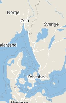 Översiktskarta som visar hela Sverige med en markör som visar ungefär var händelsen inträffat