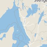 Karta som med röd fyrkant ramar in Ytterby, Kungälv, Västra Götalands län