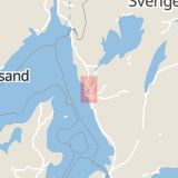 Karta som med röd fyrkant ramar in Ytterby, Kungälv, Västra Götalands län