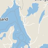 Karta som med röd fyrkant ramar in Holmvägen, Tuve Kyrkväg, Göteborg, Västra Götalands län