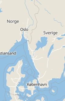 Översiktskarta som visar hela Sverige med en markör som visar ungefär var händelsen inträffat