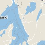 Karta som med röd fyrkant ramar in Lindholmen, Göteborg, Västra Götalands län