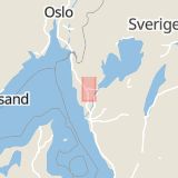 Karta som med röd fyrkant ramar in Kungsgatan, Östergatan, Uddevalla, Västra Götalands län