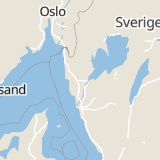 Karta som med röd fyrkant ramar in Blekevägen, Uddevalla, Västra Götalands län