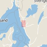 Karta som med röd fyrkant ramar in Rollsbovägen, Snusfabriken, Kungälv, Västra Götalands län