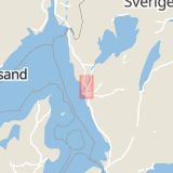 Karta som med röd fyrkant ramar in Stenungsön, Kungälvs Sjukhus, Stenungsund, Västra Götalands län