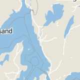 Karta som med röd fyrkant ramar in Göteborg, Tingstadstunneln, Västra Götalands län