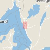 Karta som med röd fyrkant ramar in Dämmevägen, Kungälv, Västra Götalands län