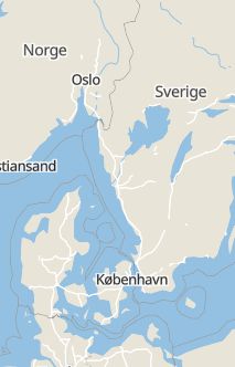 Översiktskarta som visar hela Sverige med en markör som visar ungefär var händelsen inträffat
