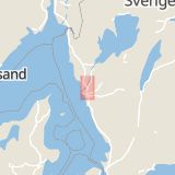 Karta som med röd fyrkant ramar in Surte, Jordfallsbron, Göteborgsvägen, Ale, Västra Götalands län