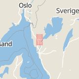 Karta som med röd fyrkant ramar in Groröd, Uddevalla, Västra Götalands län