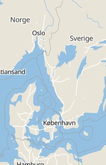 Översiktskarta som visar hela Sverige med en markör som visar ungefär var händelsen inträffat