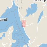 Karta som med röd fyrkant ramar in Göteborgsvägen, Ale, Västra Götalands län