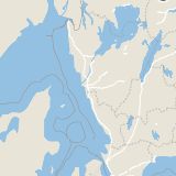 Karta som med röd fyrkant ramar in Blå Stjärnans Djursjukhus, Göteborg, Västra Götalands län