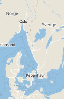 Översiktskarta som visar hela Sverige med en markör som visar ungefär var händelsen inträffat