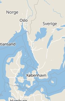 Översiktskarta som visar hela Sverige med en markör som visar ungefär var händelsen inträffat