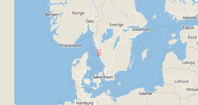 Karta som med röd fyrkant ramar in Jula, Kållered, Mölndal, Västra Götalands län