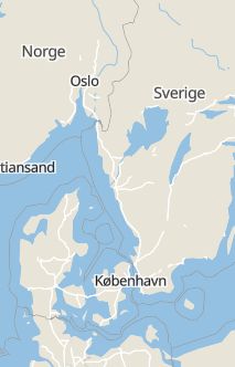 Översiktskarta som visar hela Sverige med en markör som visar ungefär var händelsen inträffat