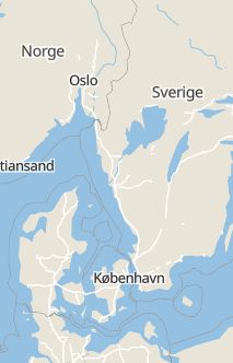 Översiktskarta som visar hela Sverige med en markör som visar ungefär var händelsen inträffat