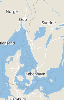 Översiktskarta som visar hela Sverige med en markör som visar ungefär var händelsen inträffat