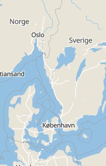 Översiktskarta som visar hela Sverige med en markör som visar ungefär var händelsen inträffat