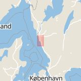 Karta som med röd fyrkant ramar in Kungsbacka, Gullregnsvägen, Hallands län