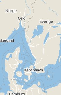 Översiktskarta som visar hela Sverige med en markör som visar ungefär var händelsen inträffat
