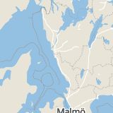 Karta som med röd fyrkant ramar in Fors, Kungsbacka, Hallands län