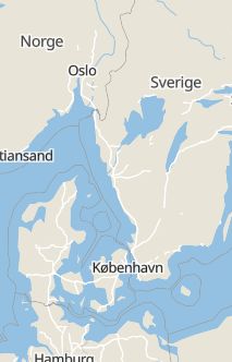 Översiktskarta som visar hela Sverige med en markör som visar ungefär var händelsen inträffat