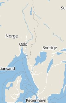 Översiktskarta som visar hela Sverige med en markör som visar ungefär var händelsen inträffat