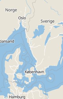 Översiktskarta som visar hela Sverige med en markör som visar ungefär var händelsen inträffat