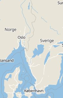 Översiktskarta som visar hela Sverige med en markör som visar ungefär var händelsen inträffat